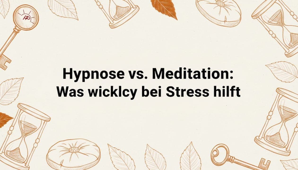 Hypnose vs. Meditation: Was wirklich bei Stress hilft